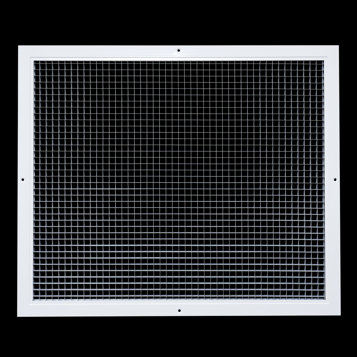 24"x20" White Aluminum Eggcrate Return Air Grille, Low-Noise High-Airflow Rust-Proof Vent Cover