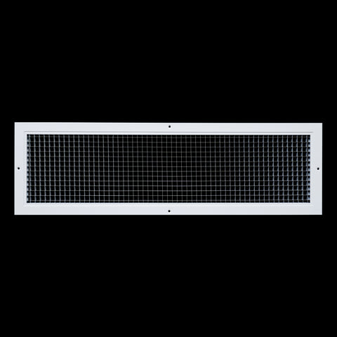 8"x30" White Aluminum Eggcrate Return Air Grille, Low-Noise High-Airflow Rust-Proof Vent Cover