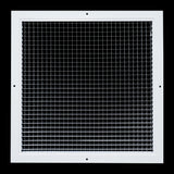 16"x16" White Aluminum Eggcrate Return Air Grille, Low-Noise High-Airflow Rust-Proof Vent Cover