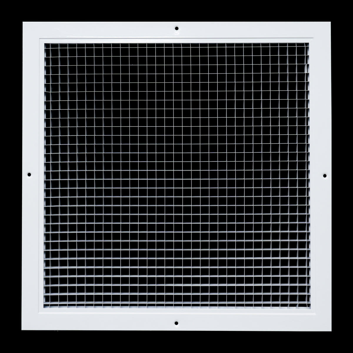 16"x16" White Aluminum Eggcrate Return Air Grille, Low-Noise High-Airflow Rust-Proof Vent Cover