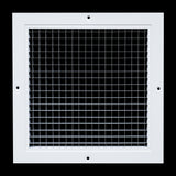 10"x10" White Aluminum Eggcrate Return Air Grille, Low-Noise High-Airflow Rust-Proof Vent Cover