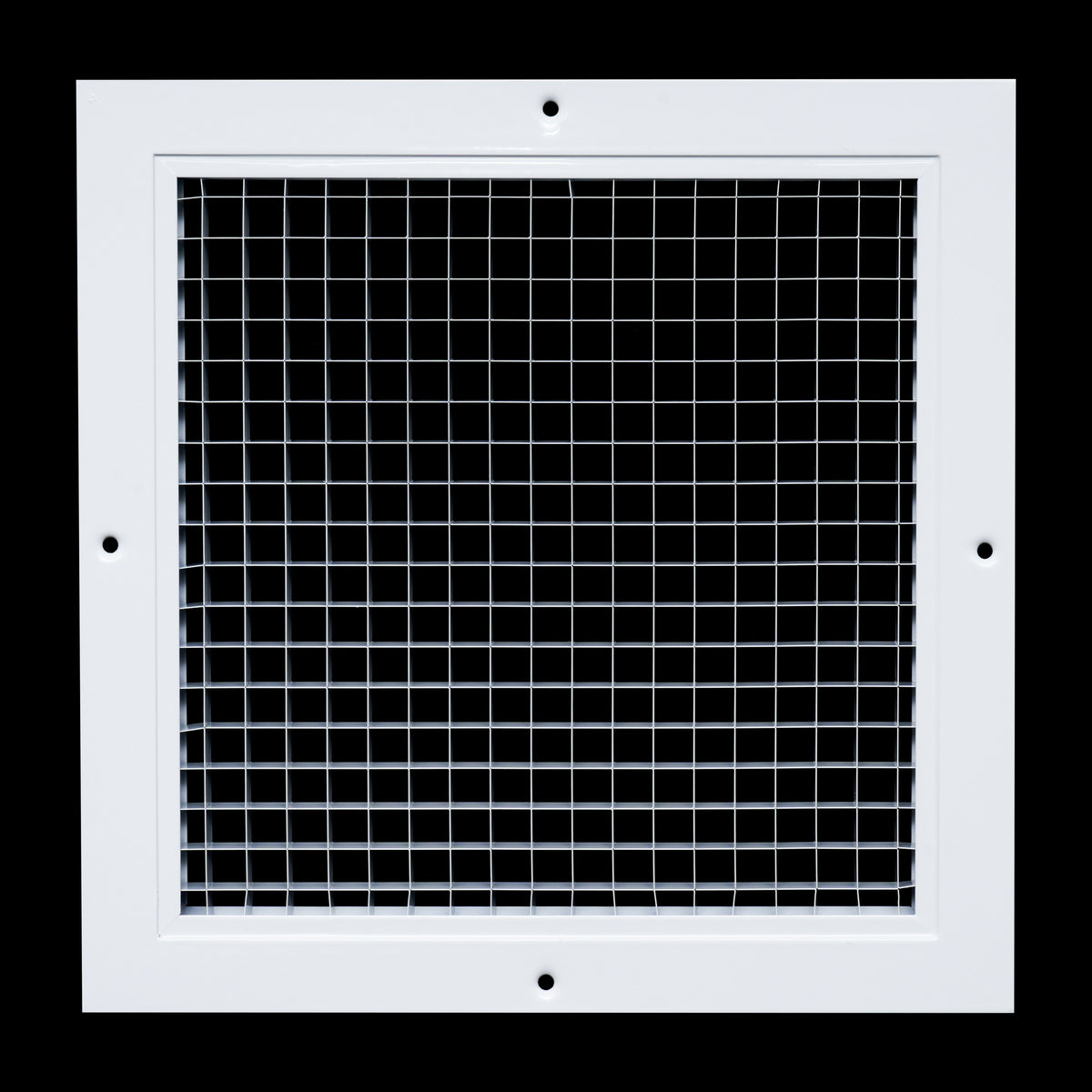 10"x10" White Aluminum Eggcrate Return Air Grille, Low-Noise High-Airflow Rust-Proof Vent Cover