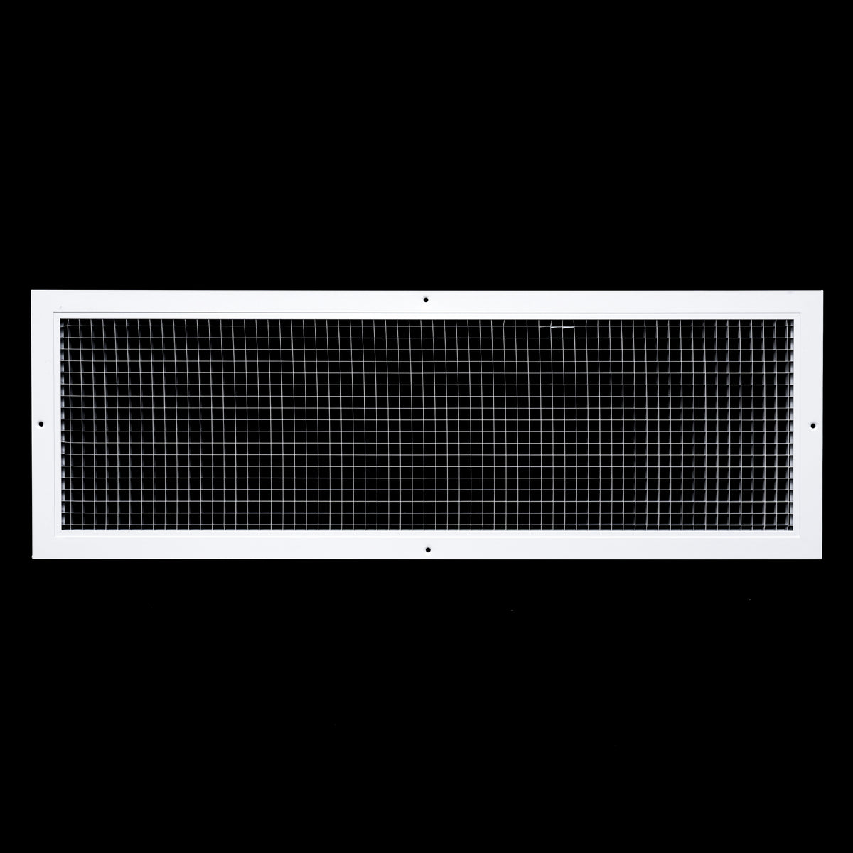 10"x32" White Aluminum Eggcrate Return Air Grille, Low-Noise High-Airflow Rust-Proof Vent Cover