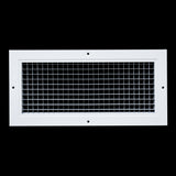 6"x14" White Aluminum Eggcrate Return Air Grille, Low-Noise High-Airflow Rust-Proof Vent Cover