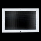 16"x10" White Aluminum Eggcrate Return Air Grille, Low-Noise High-Airflow Rust-Proof Vent Cover