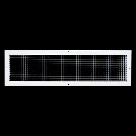 8"x32" White Aluminum Eggcrate Return Air Grille, Low-Noise High-Airflow Rust-Proof Vent Cover