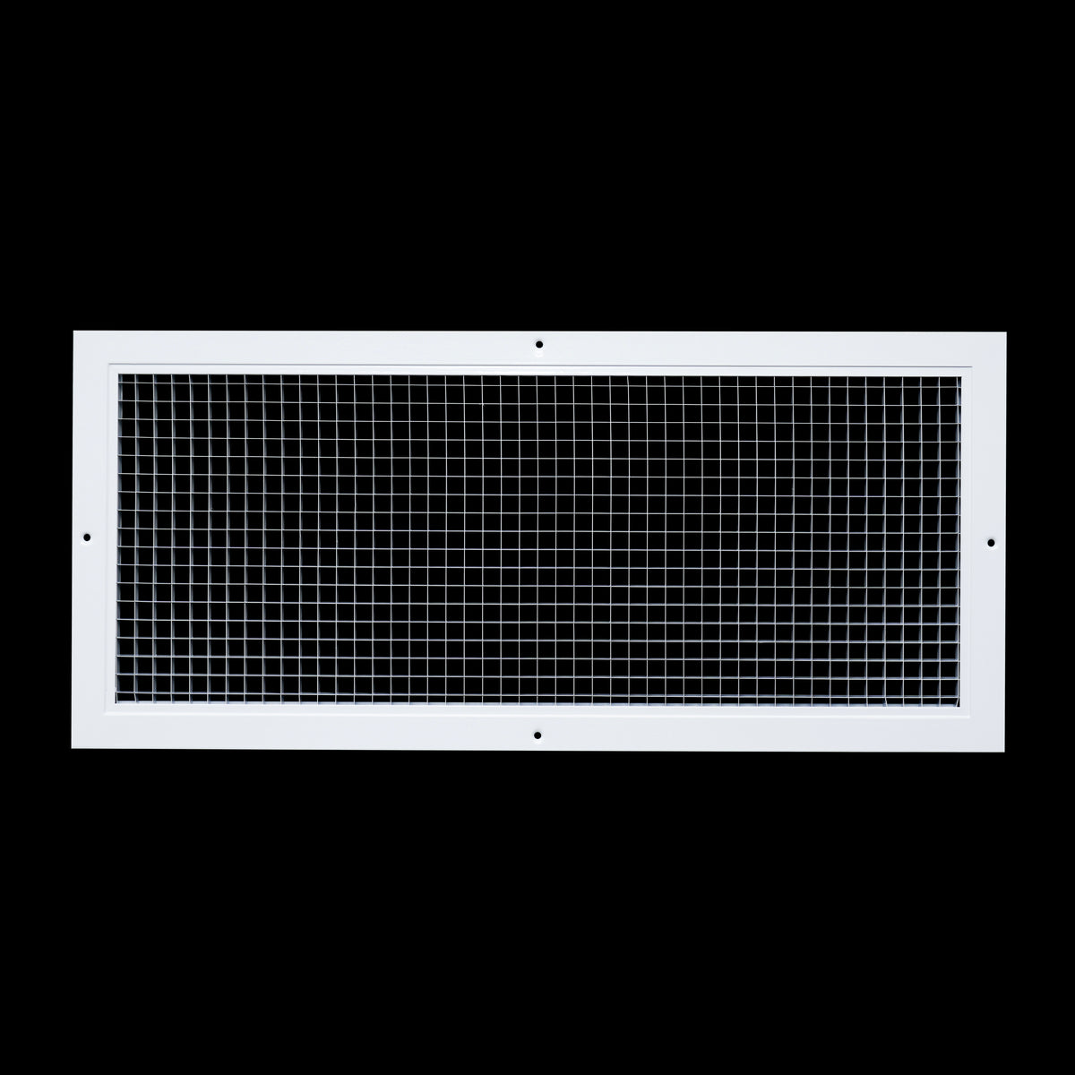 24"x10" White Aluminum Eggcrate Return Air Grille, Low-Noise High-Airflow Rust-Proof Vent Cover