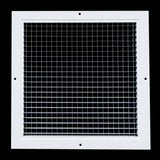 12"x12" White Aluminum Eggcrate Return Air Grille, Low-Noise High-Airflow Rust-Proof Vent Cover