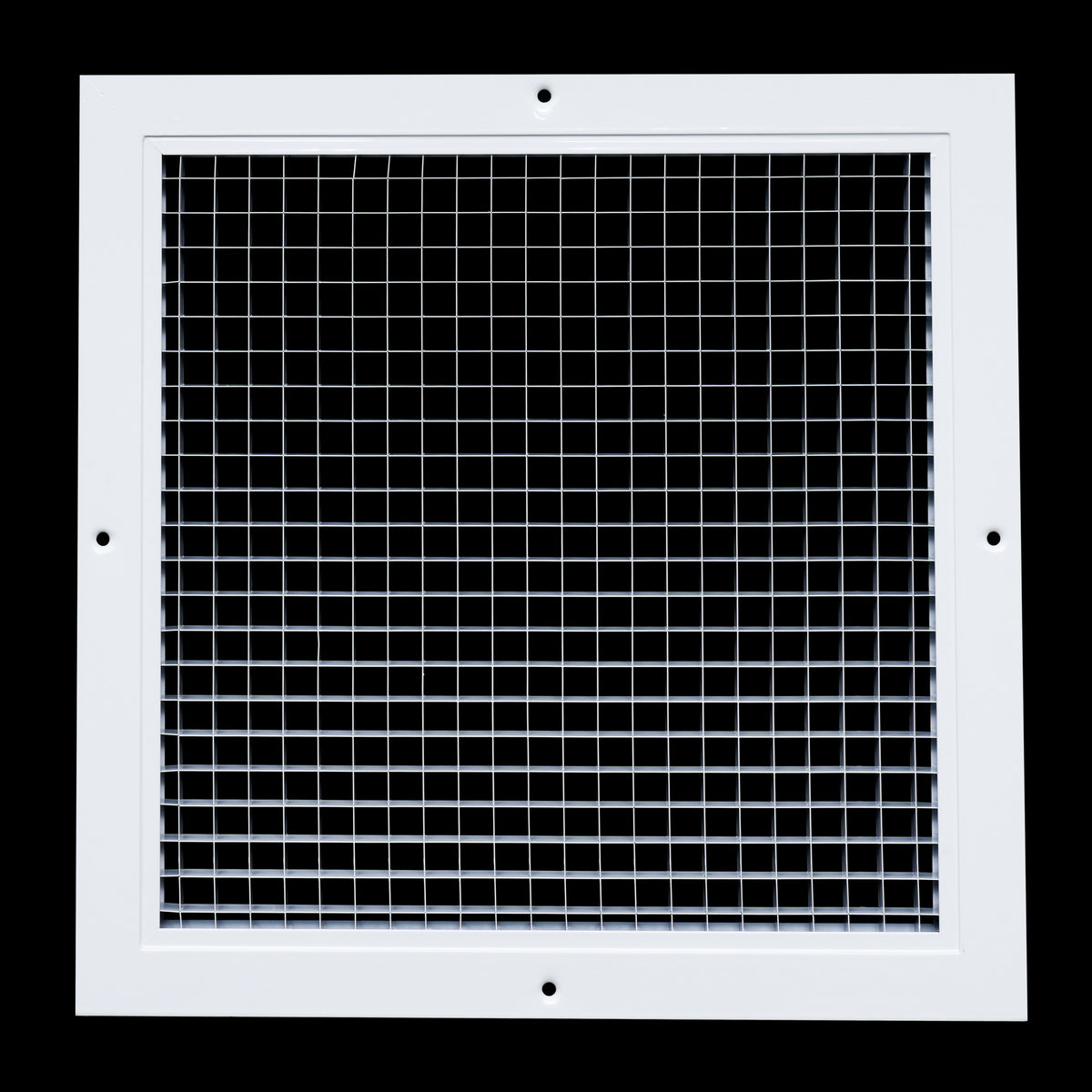 12"x12" White Aluminum Eggcrate Return Air Grille, Low-Noise High-Airflow Rust-Proof Vent Cover