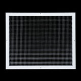 25"x20" White Aluminum Eggcrate Return Air Grille, Low-Noise High-Airflow Rust-Proof Vent Cover