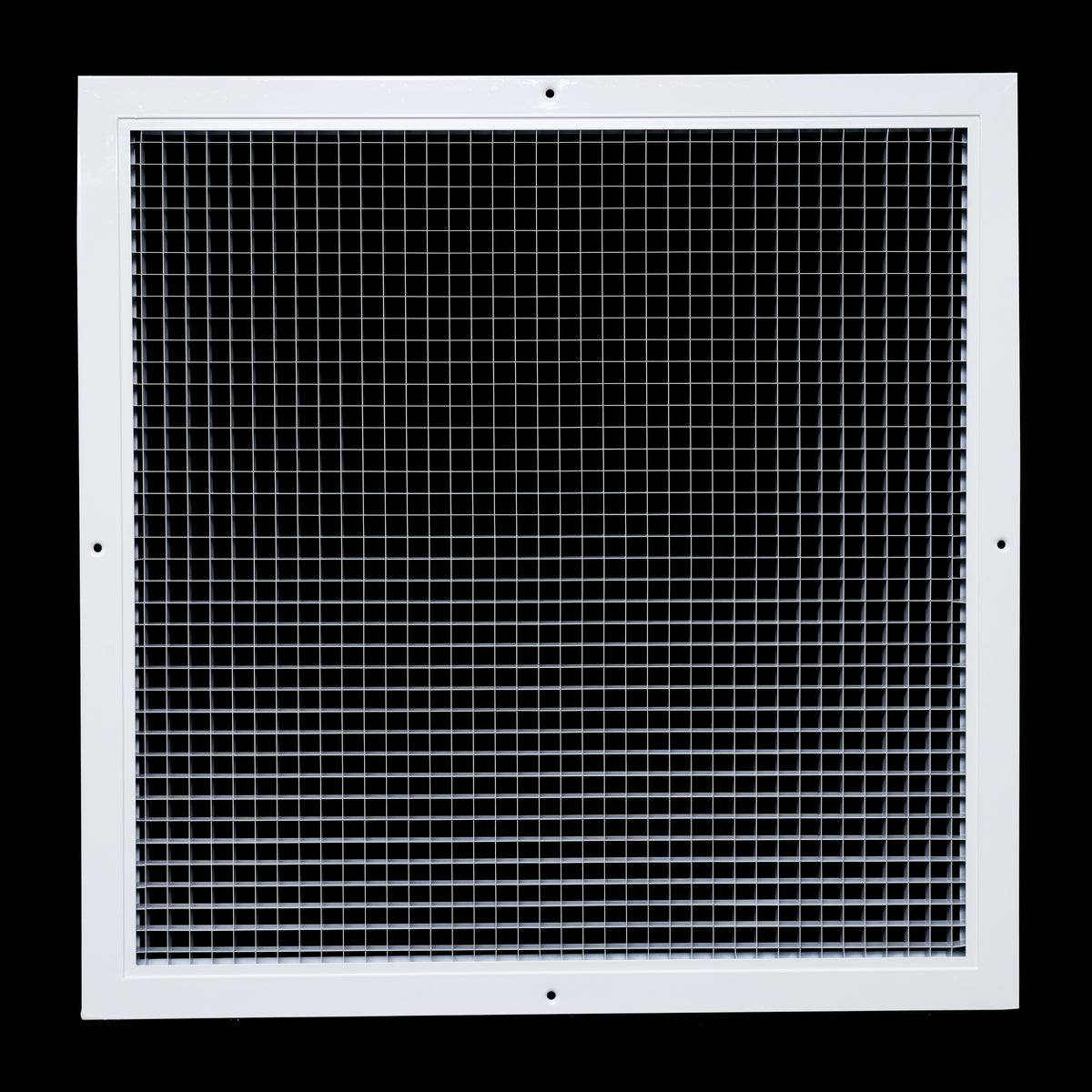 20"x20" White Aluminum Eggcrate Return Air Grille, Low-Noise High-Airflow Rust-Proof Vent Cover