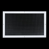 14"x24" White Aluminum Eggcrate Return Air Grille, Low-Noise High-Airflow Rust-Proof Vent Cover