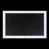 12"x20" White Aluminum Eggcrate Return Air Grille, Low-Noise High-Airflow Rust-Proof Vent Cover