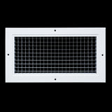 6"x12" White Aluminum Eggcrate Return Air Grille, Low-Noise High-Airflow Rust-Proof Vent Cover