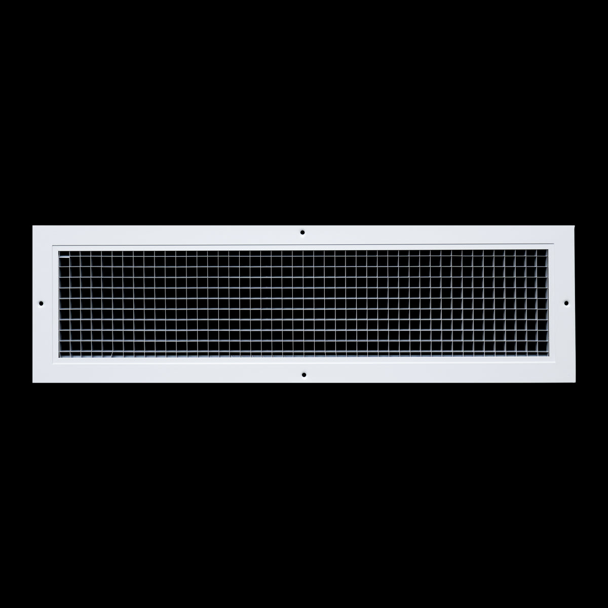 24"x6" White Aluminum Eggcrate Return Air Grille, Low-Noise High-Airflow Rust-Proof Vent Cover
