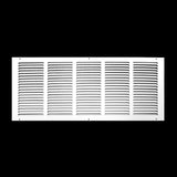 26"x10" White Steel Return Air Grille, High-Airflow HVAC Cold Air Intake for Wall & Ceiling