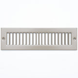 10"x2" Brown Toe Kick Vent Cover, Cabinet Toe Space HVAC Register Grille