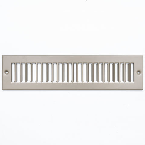 airgrilles 2" x 12" toe kick register grille   vent cover   outer dimensions: 3.5" x 13.5"   brown hnd-tgs-br-2x12  - 1