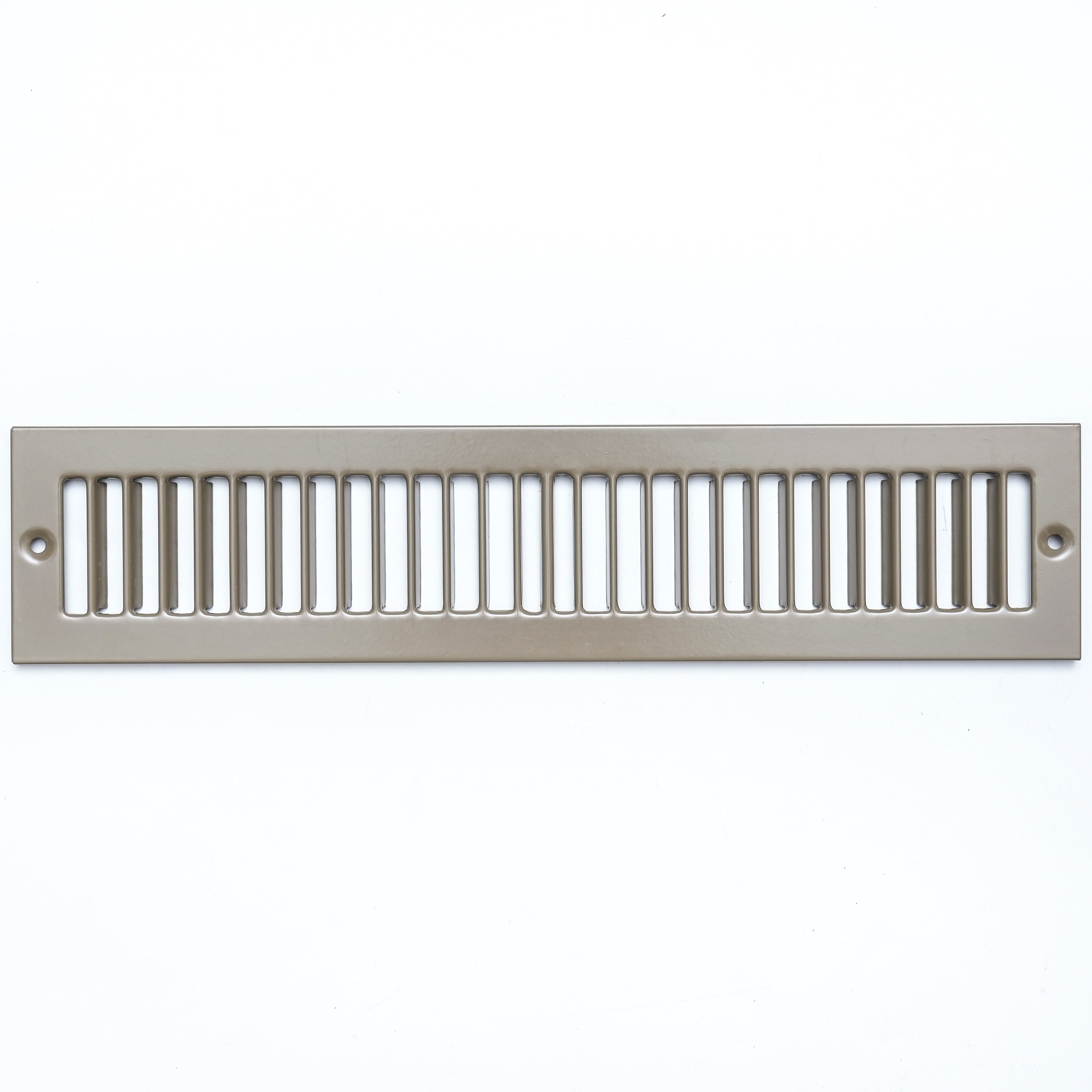 airgrilles 2" x 14" toe kick register grille   vent cover   outer dimensions: 3.5" x 15.5"   brown hnd-tgs-br-2x14  - 1