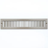14"x2" Brown Toe Kick Vent Cover, Cabinet Toe Space HVAC Register Grille