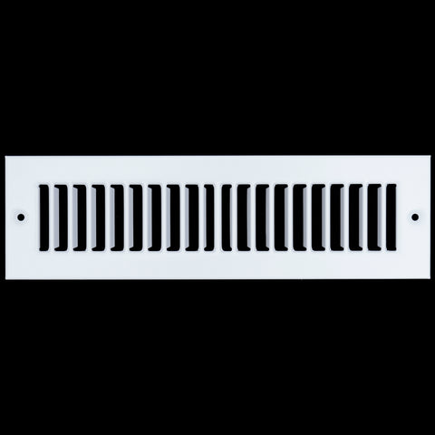 airgrilles 2" x 10" toe kick register grille   vent cover   outer dimensions: 3.5" x 11.5"   white hnd-tgs-wh-2x10  - 1