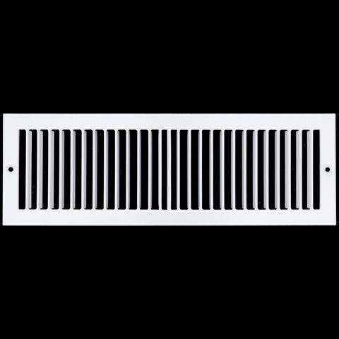 airgrilles 4" x 14" toe kick register grille vent cover outer dimensions: 5.5" x 15.5" white hnd-tgs-wh-4x14  1